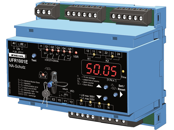 Реле напруги та частоти Ziehl UFR1001E