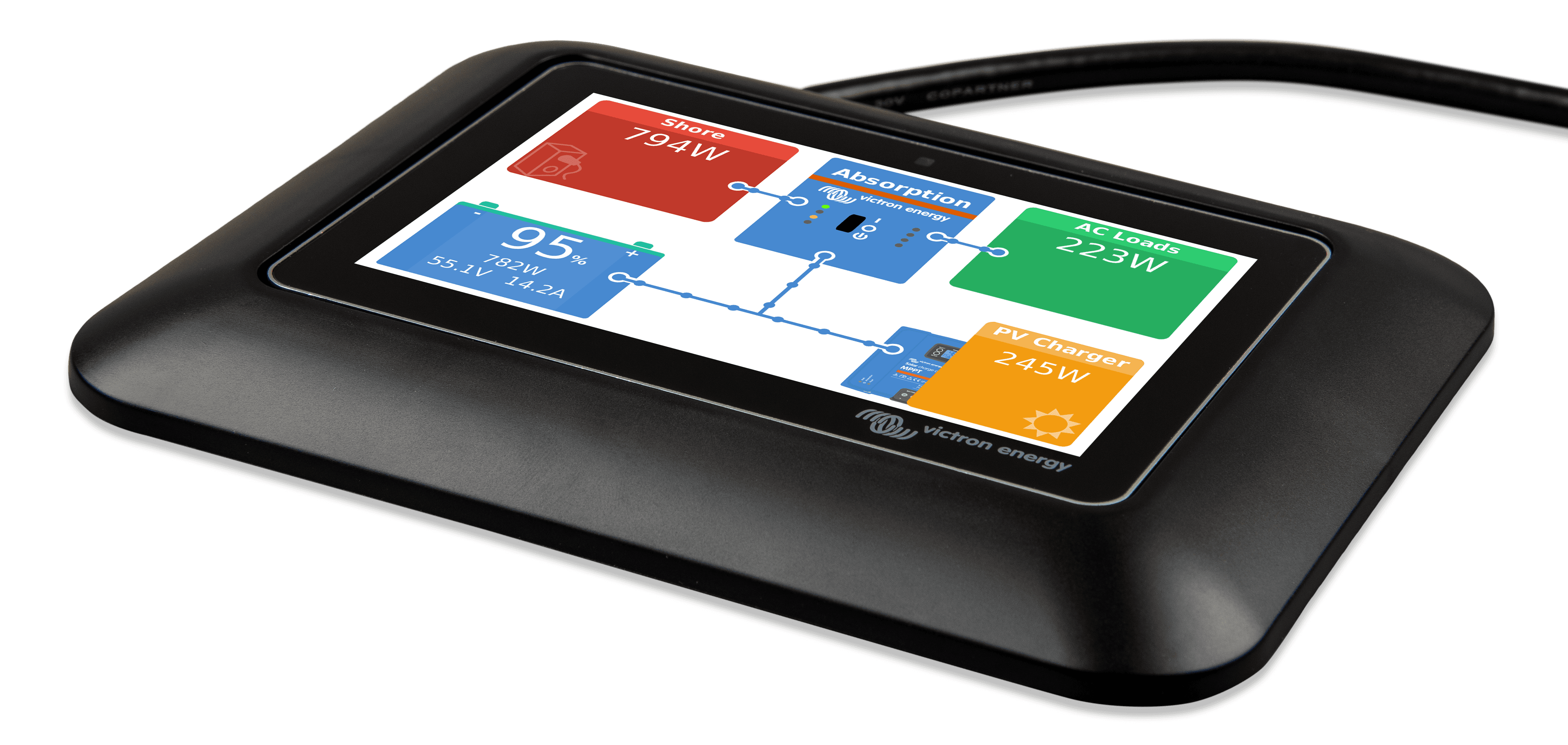 GX Touch adapter for CCGX cut-out (left)nw  thumbnail