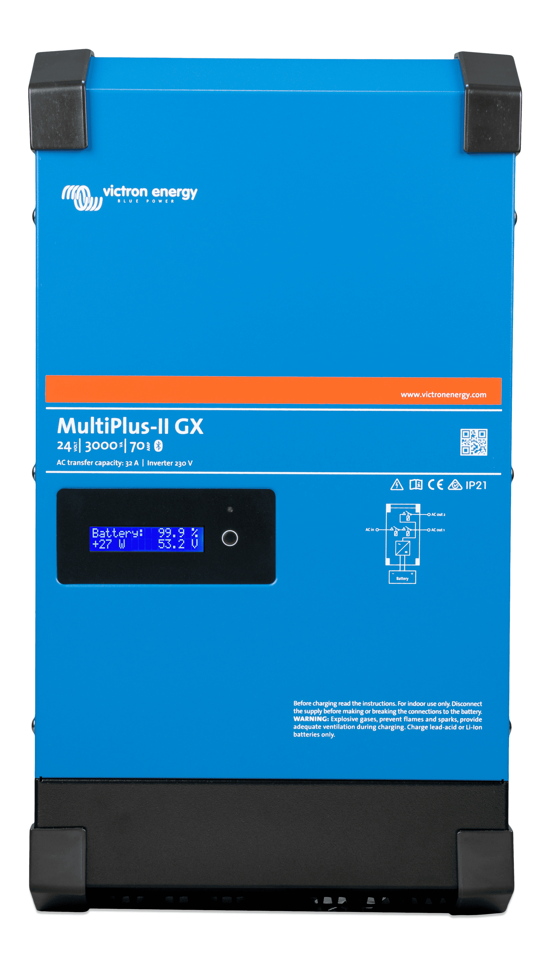 MultiPlus-II 24V 3kVA 70-32 230V GX (front)  thumbnail