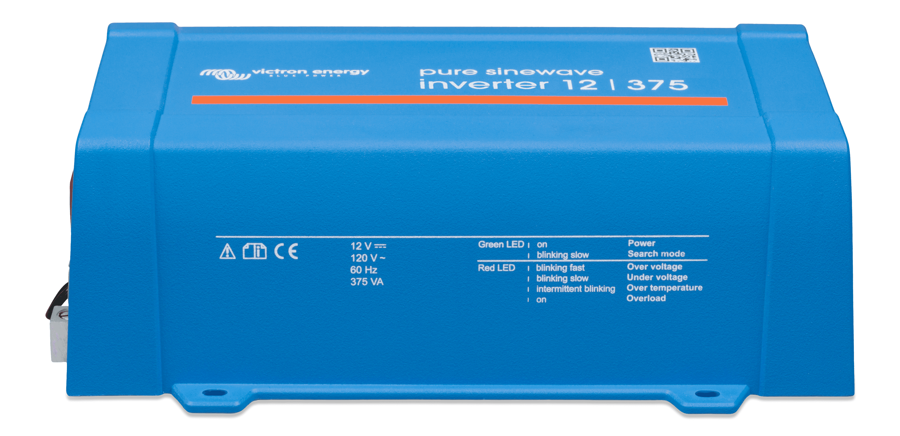 Inverter 12V 375VA 120V VE.Direct NEMA 5-15R (front)  thumbnail