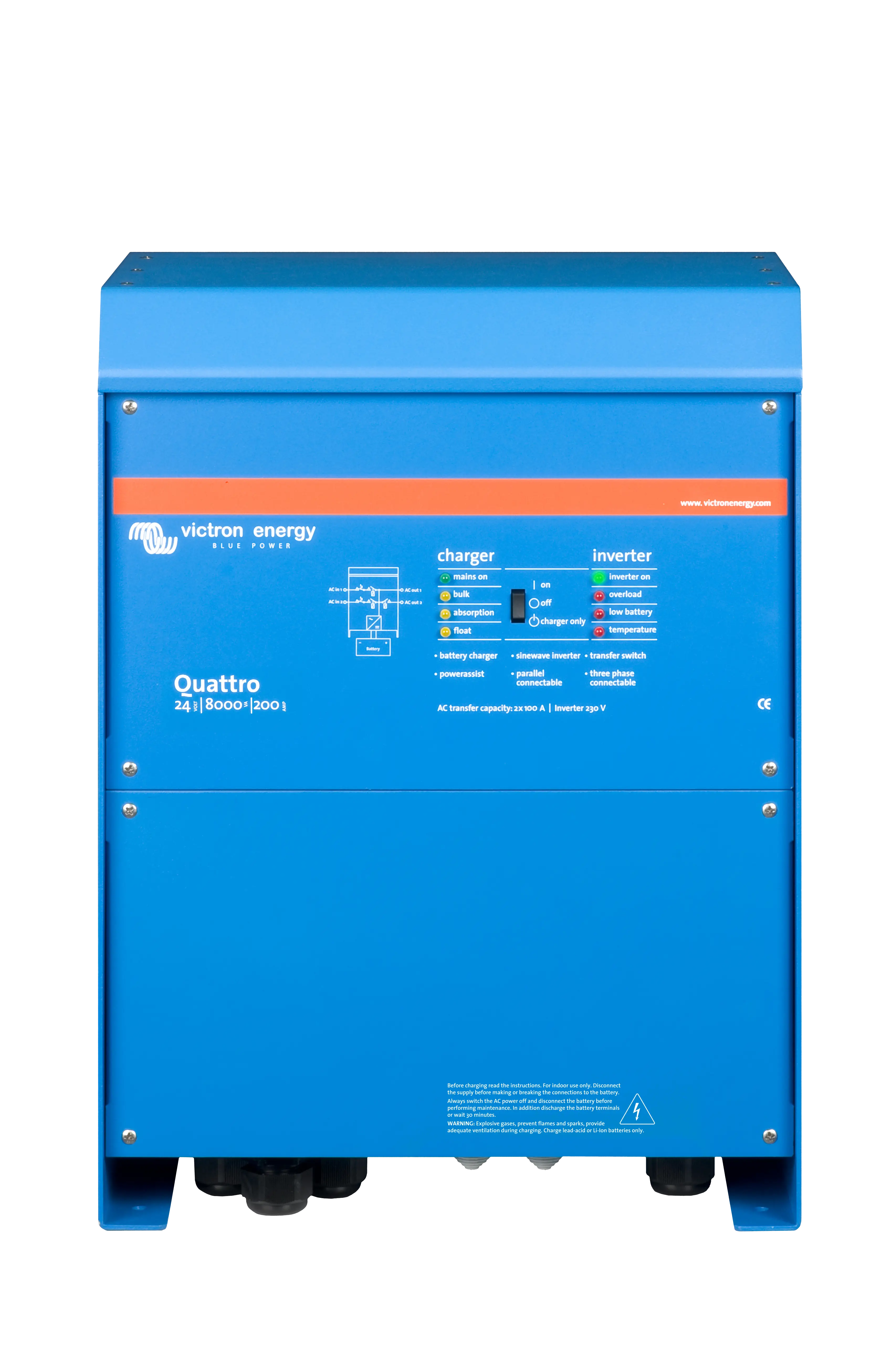 Quattro 24V 8000VA 200A 230V (front)  thumbnail