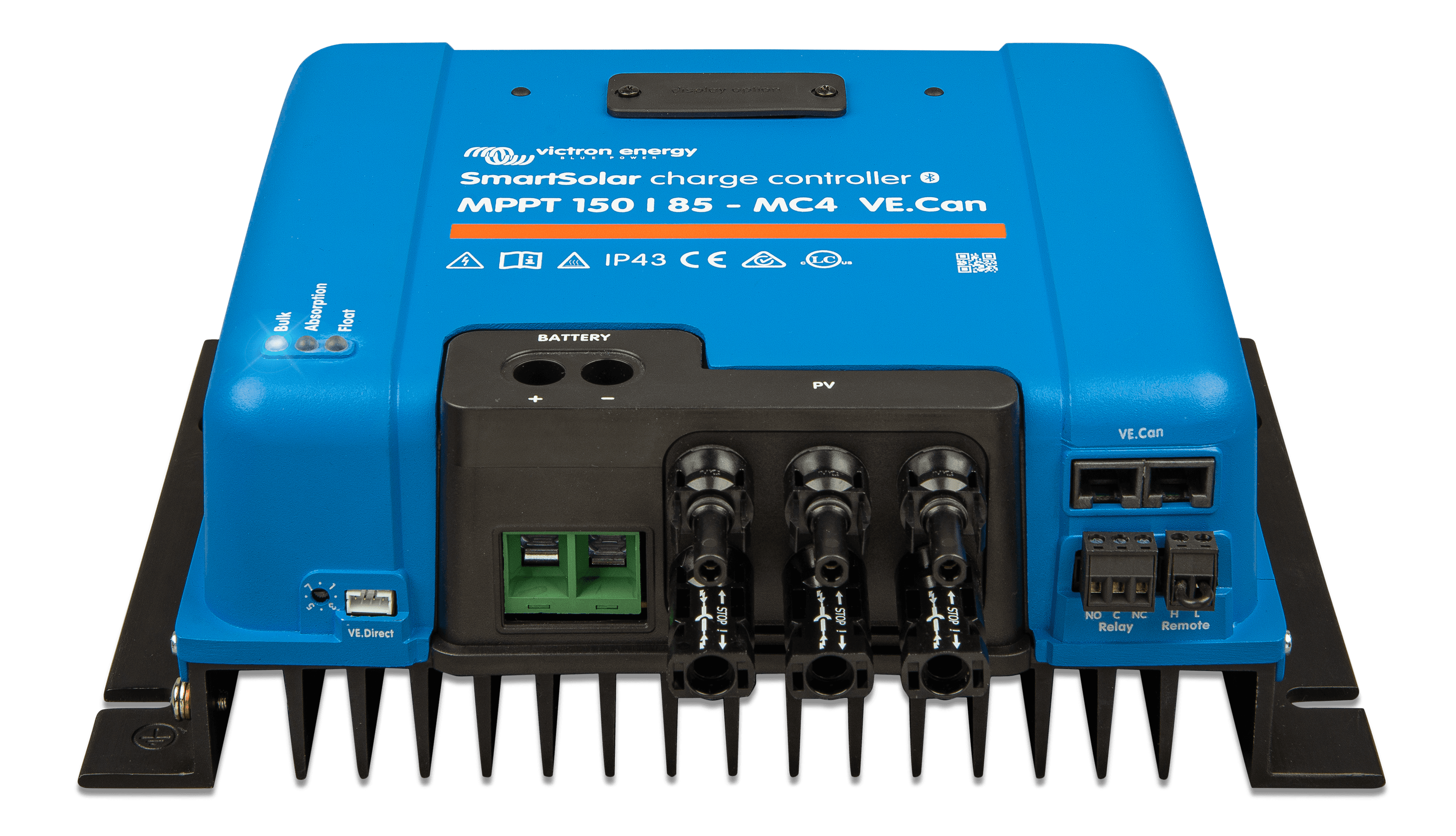 SmartSolar MPPT 150/85 MC4 VE.Can (front-angle)  thumbnail