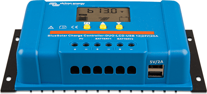 ШІМ-контролер заряду BlueSolar PWM Charge Controller (DUO) LCD&USB