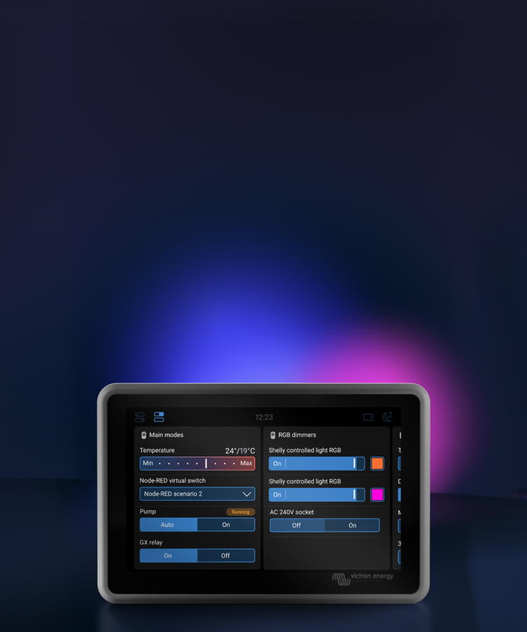 Venus OS  Панель перемикачів